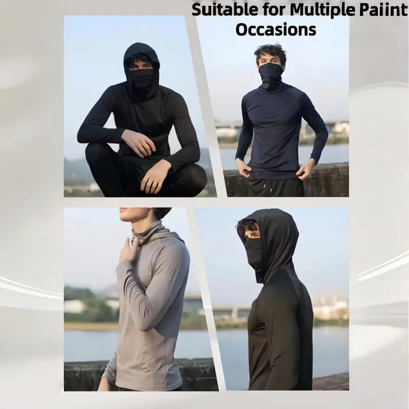 Men’s Lightweight Hooded Performance Long Sleeve Set