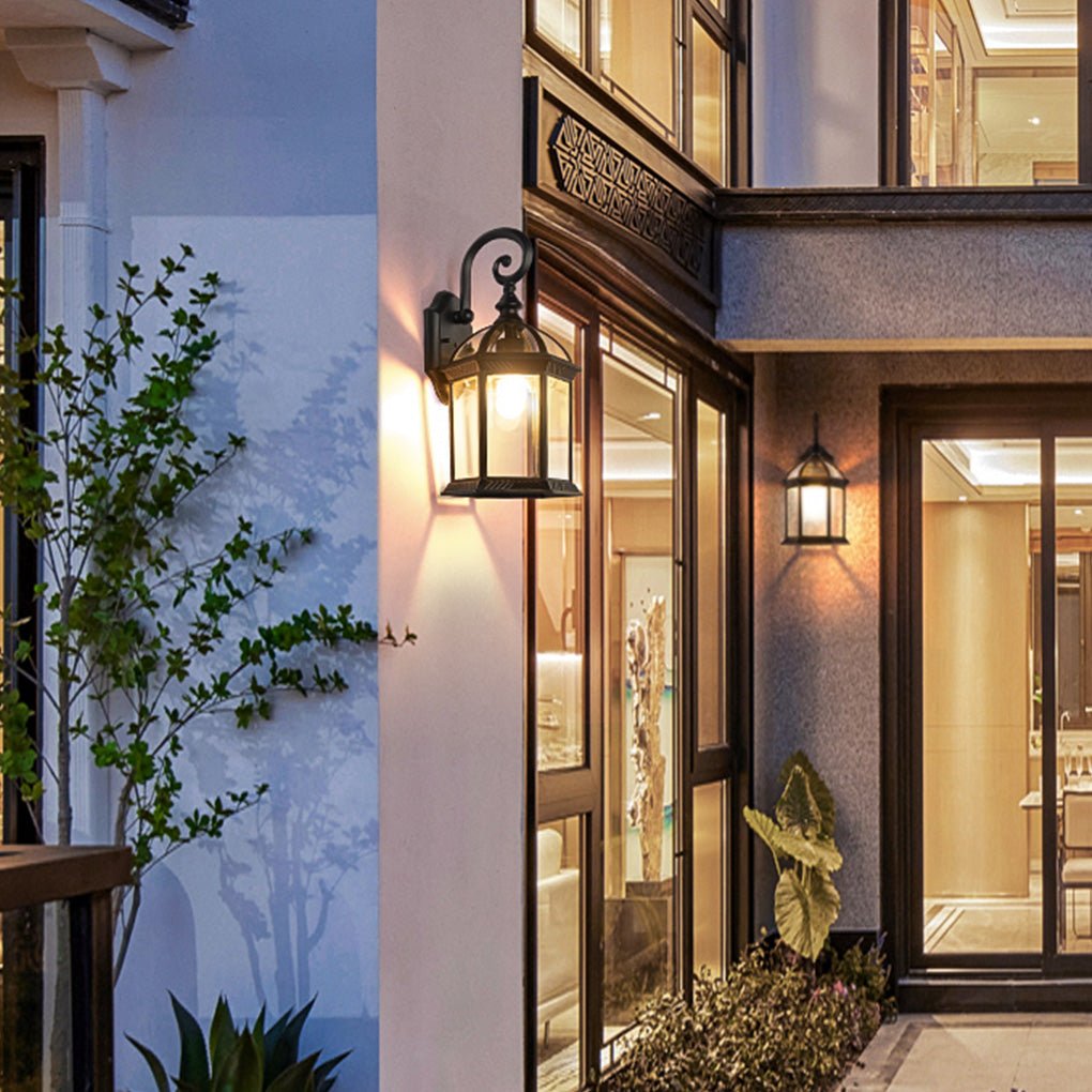 Retro Outdoor Waterproof Wall Lamp Chandelier Landscape Decorative Lighting for Villa Garden