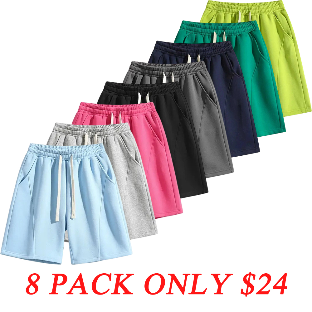 Men's Lightweight Breathable Pocket Waist Shorts - Casual Workout & All-Season Bottoms