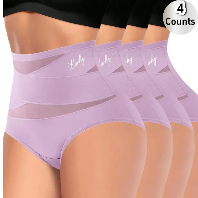 4-Pack High-Waist Shaping Panties for Women