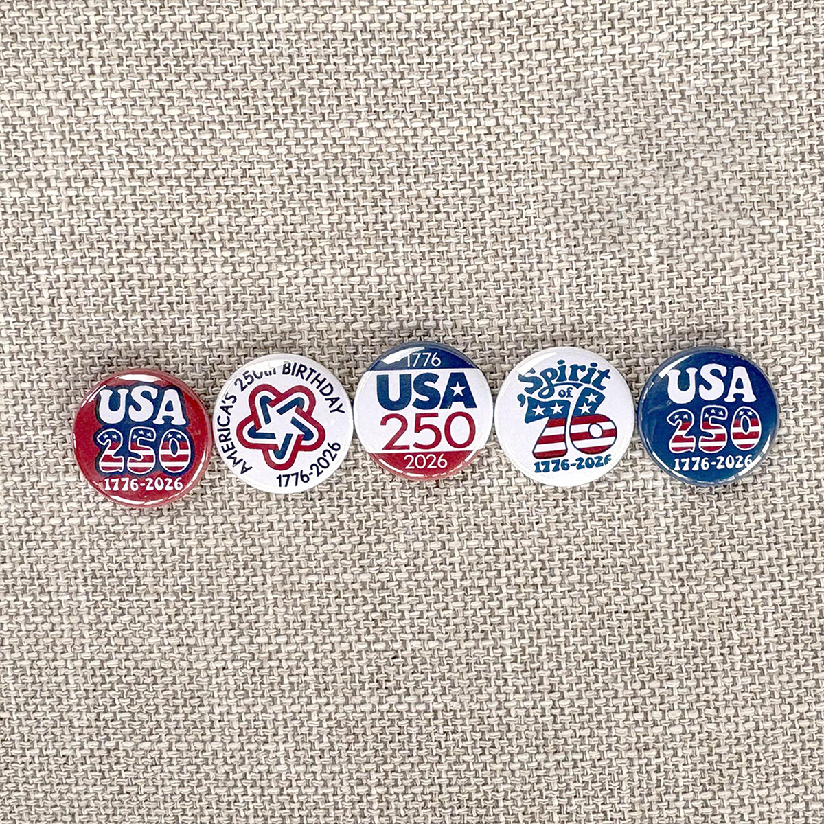 America 250th Anniversary MINI Buttons