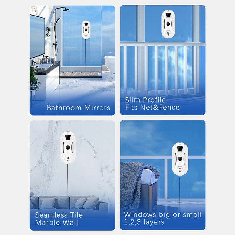 🥳2026 HOT SALE🥳💞50% OFF!✨ 🤖Automatic Smart Window Cleaning Robot – Edge Detection, Smart Spray & Streak-Free Shine ✨