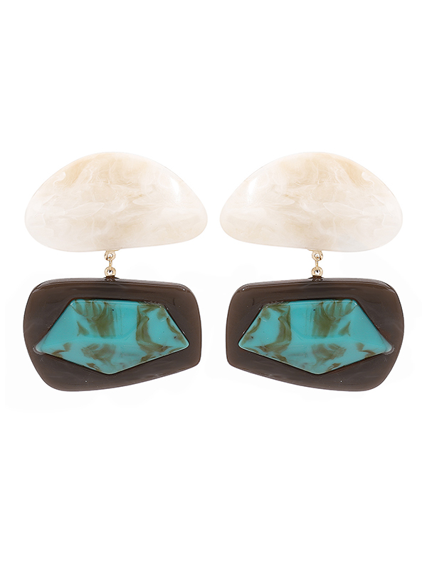 Geometric Drop Earrings