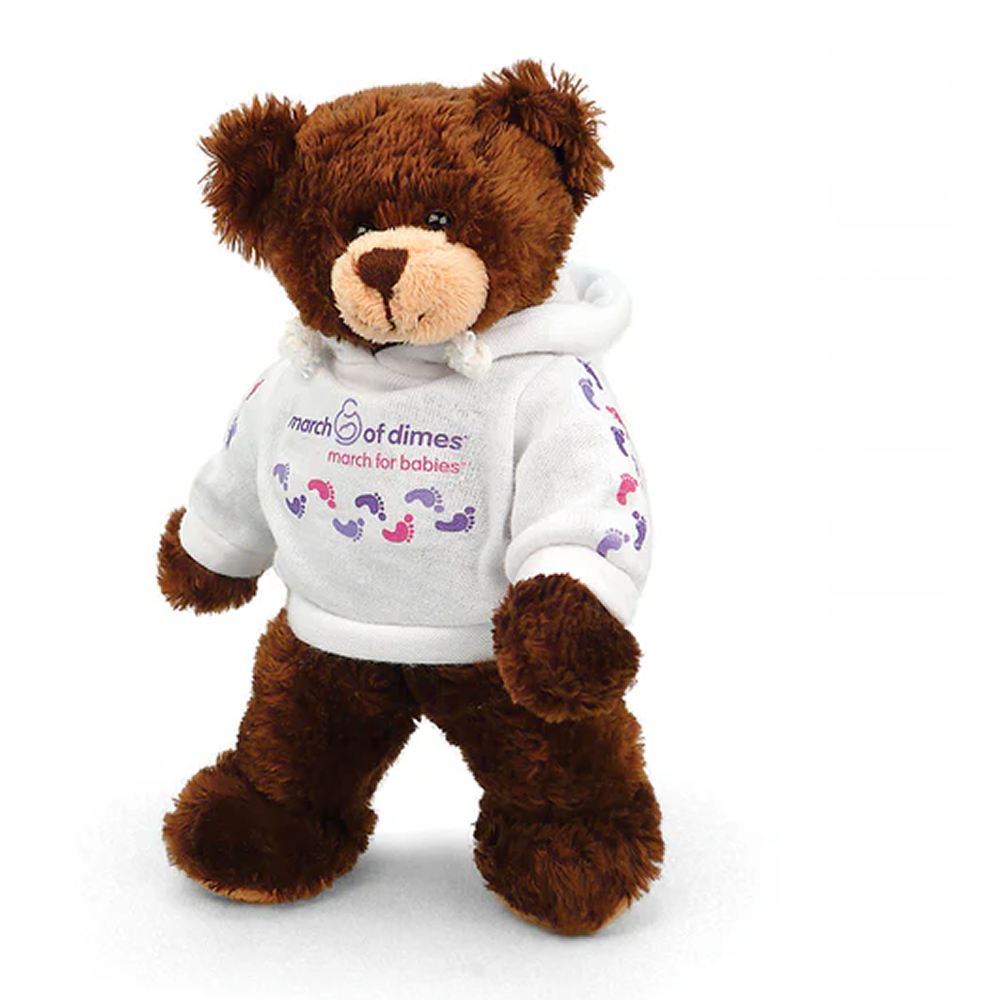 March of Dimes Hoodie Bear 6inch