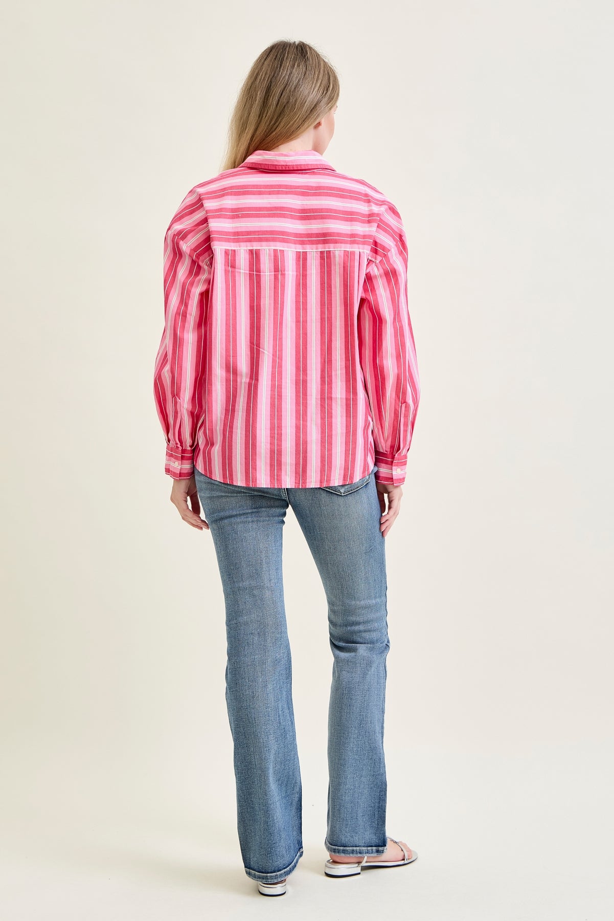 Daisy Contrast Wash Bootcut Jeans