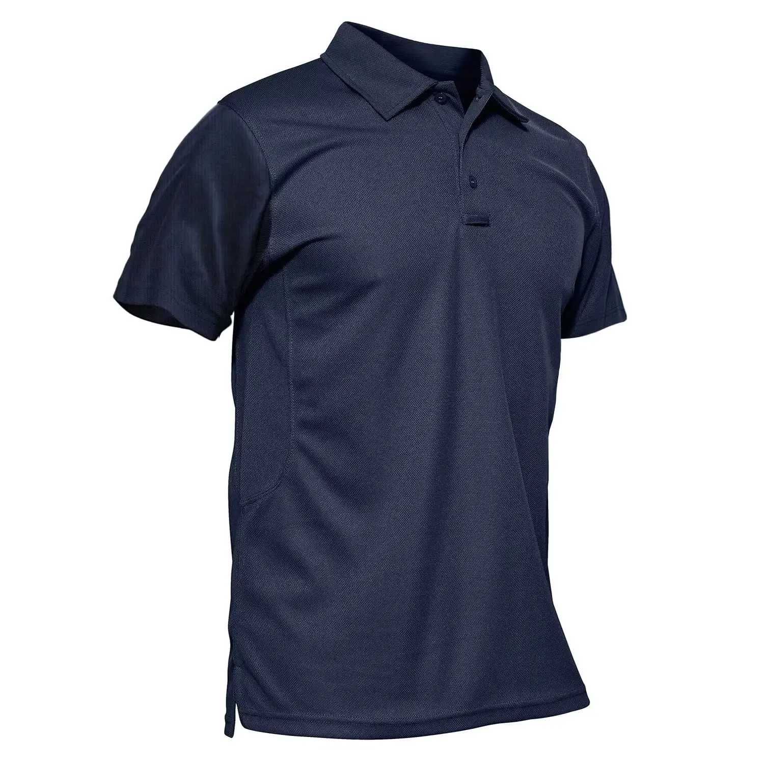 Men's Polo Shirt Quick Dry Performance Short Sleeve Pique Jersey Golf Work Polo Shirt Casual Menswear Top Outdoorfun