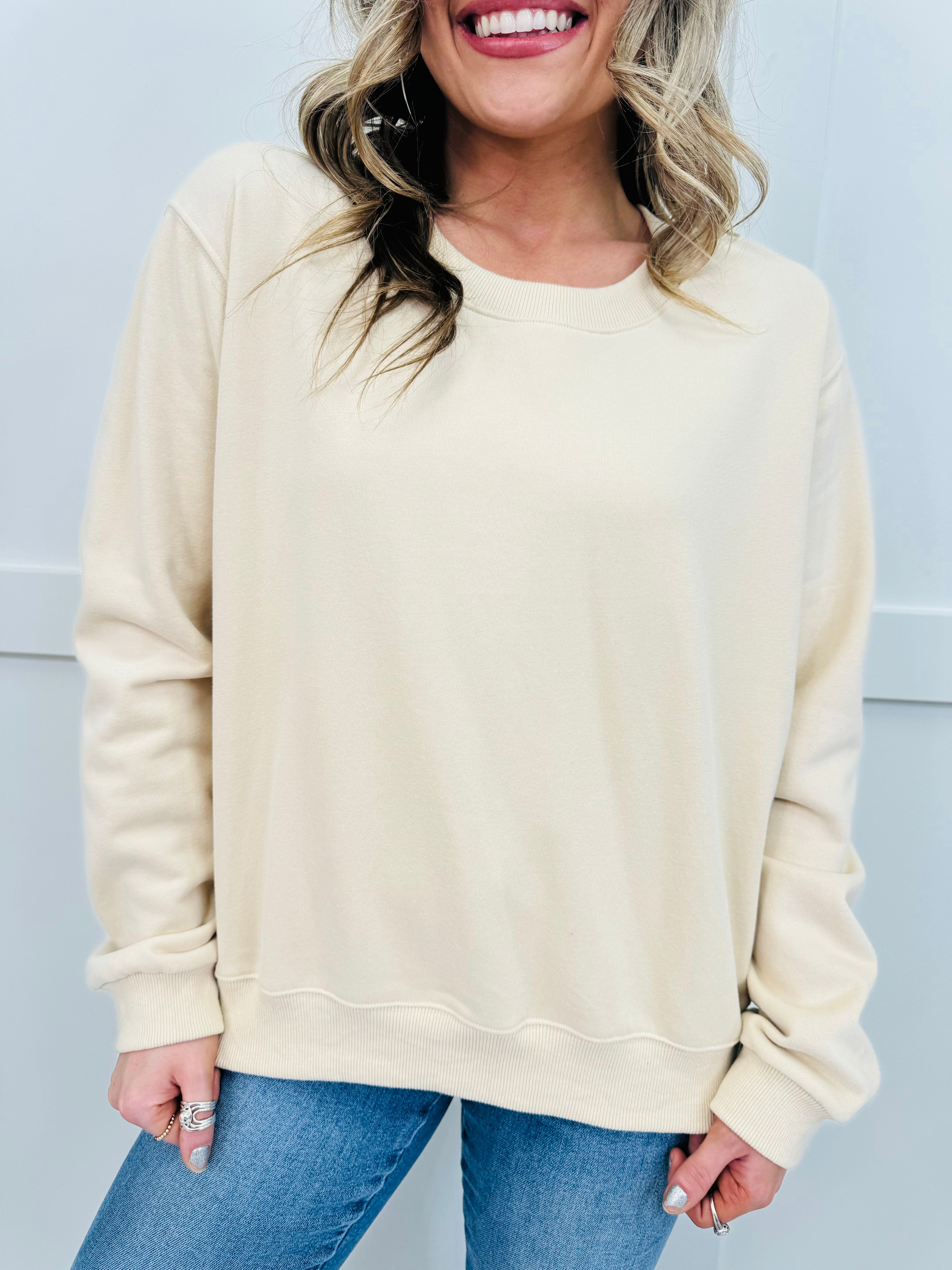 REG/CURVY MOCO Exclusive Basic Babe Pullover- Multiple Colors!