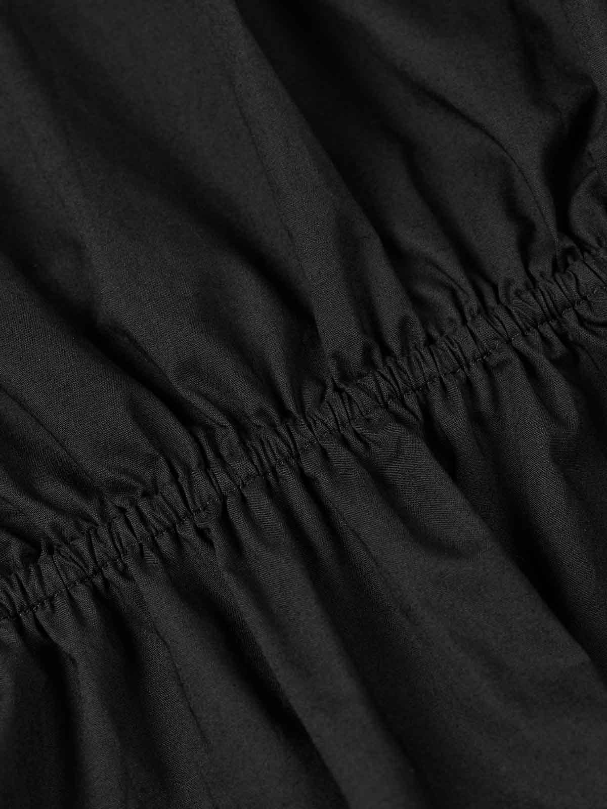 ASOBIO Long-Sleeve Asymmetrical Wrap Drapey Shirt