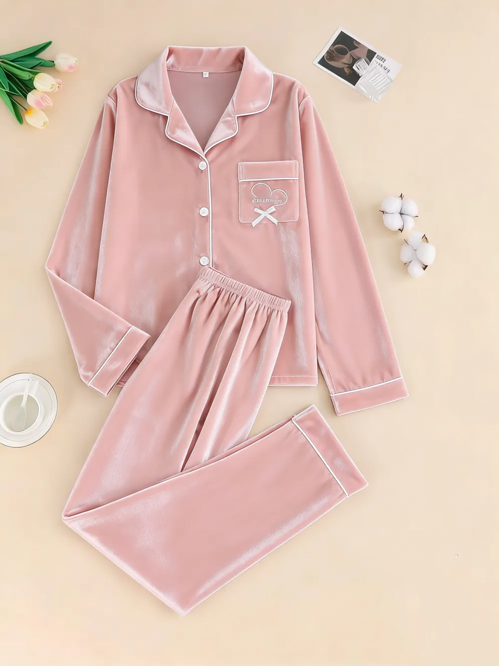 Women's Elegant Winter Pajama Set