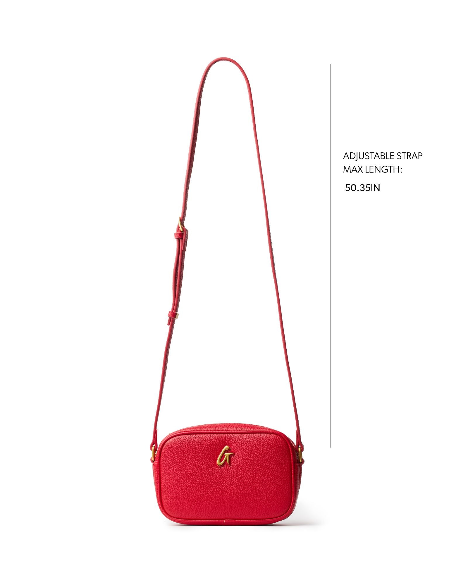 STANDARD PEBBLE CAMERA BAG - RED