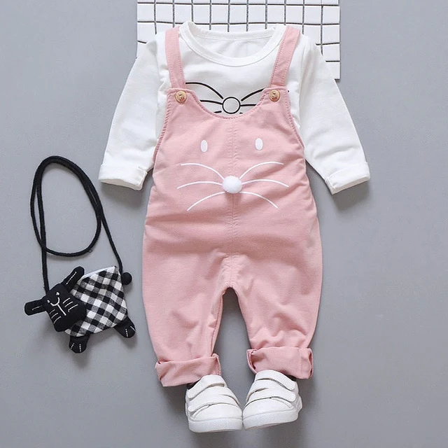 Casual Newborn Baby Girls Clothes Sets