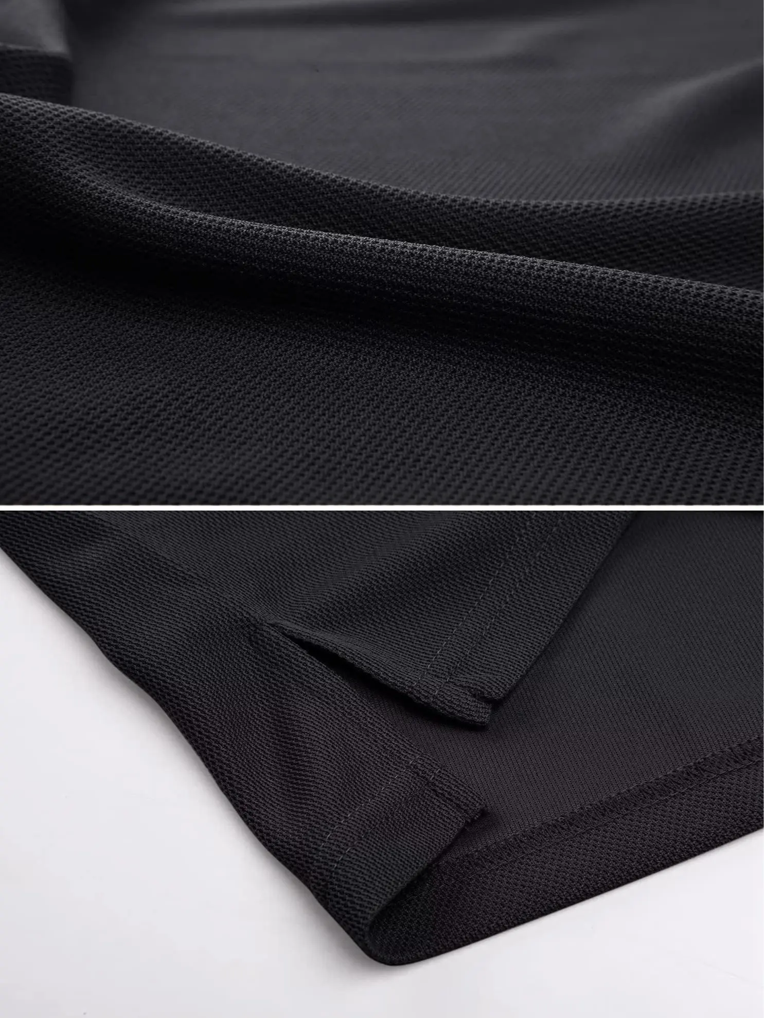 Men's Polo Shirt Quick Dry Performance Short Sleeve Pique Jersey Golf Work Polo Shirt Casual Menswear Top Outdoorfun