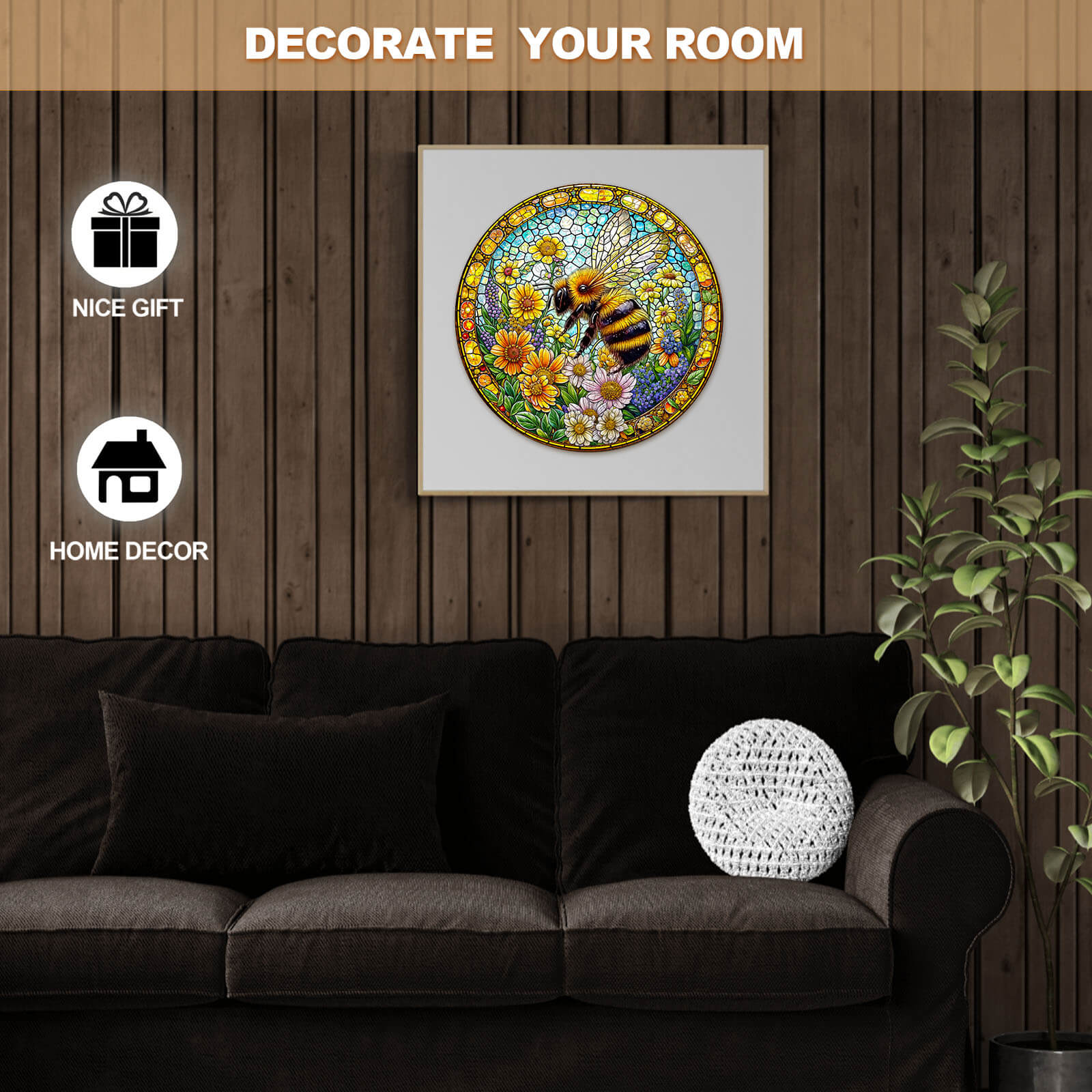 Bee spring Wooden Jigsaw Puzzle