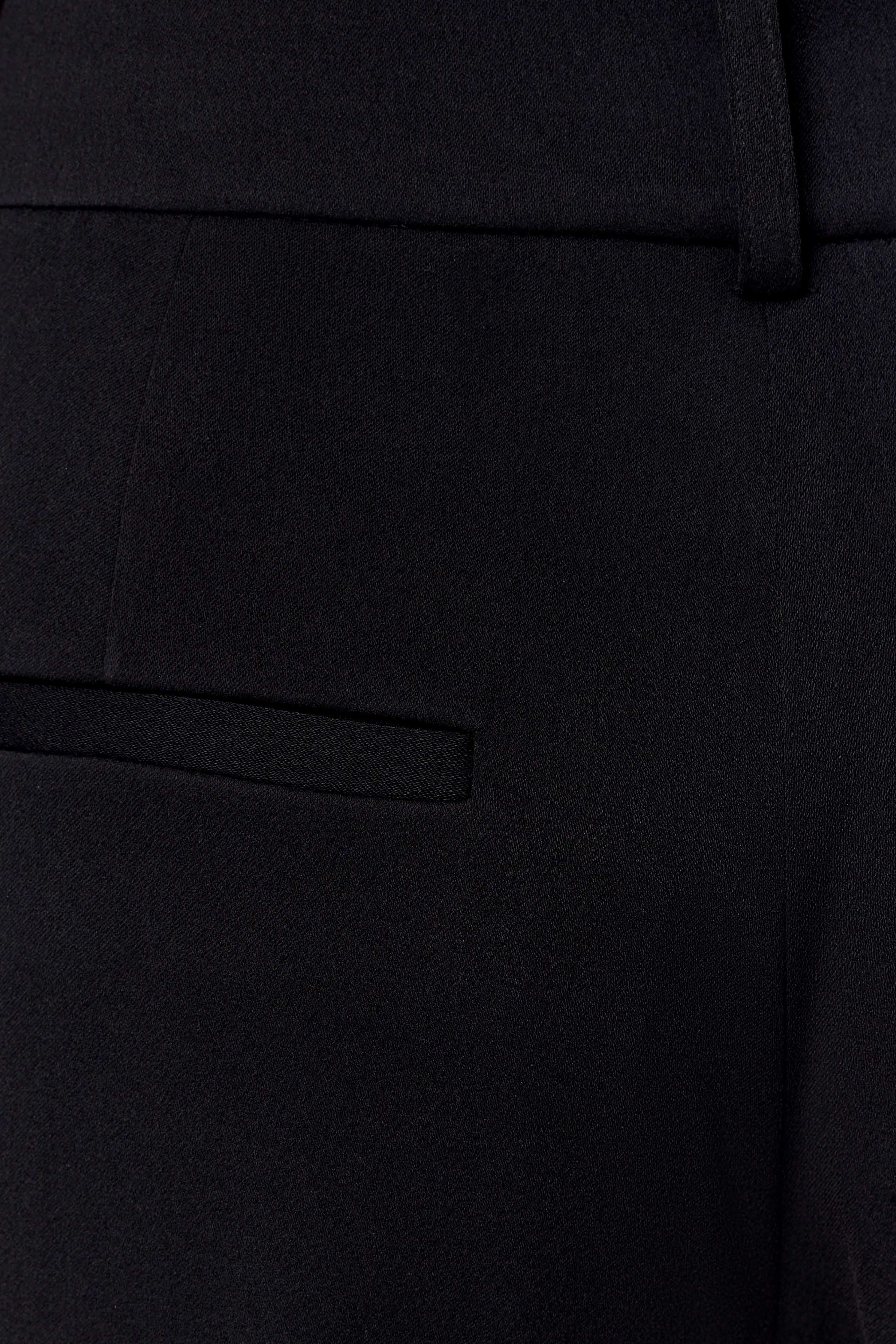 Black Satin Straight Leg Pant