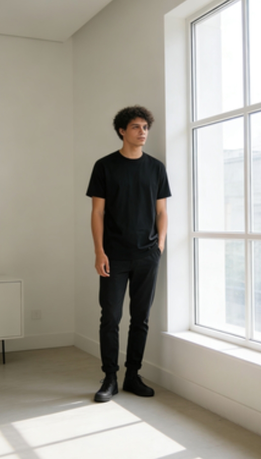 EVERYDAY ESSENTIAL Minimalist Black TEE