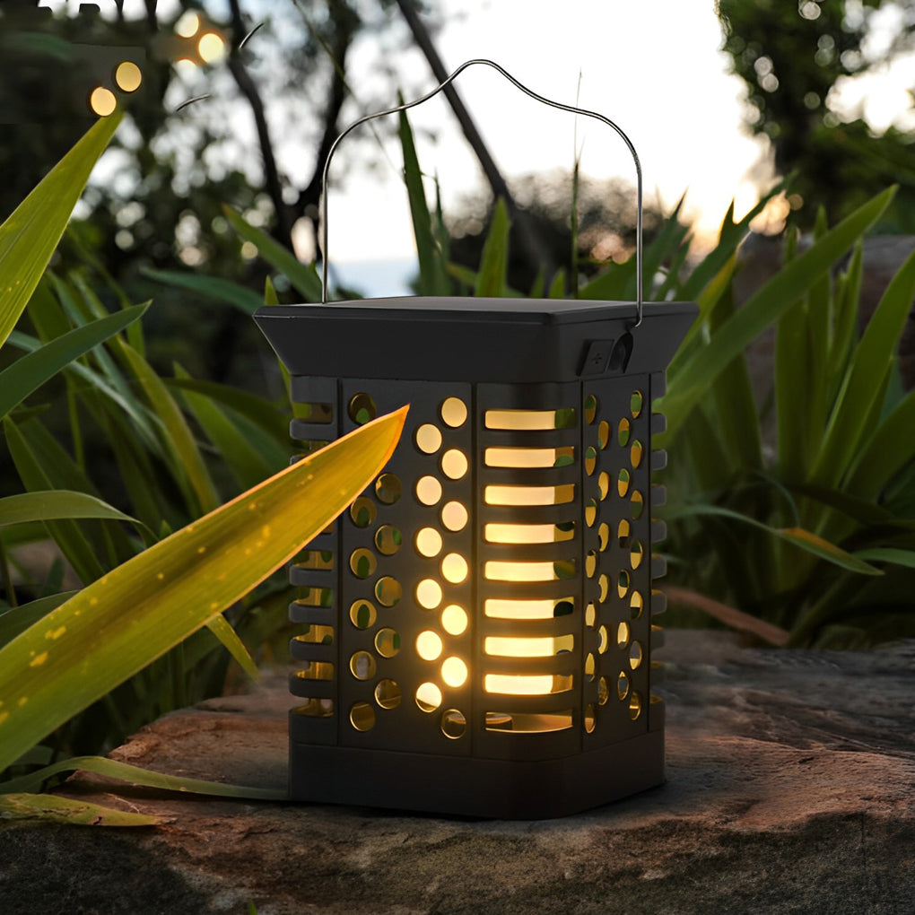 Intelligent Light Sensing LED Rechargeable Portable Solar Lanterns Outdoor