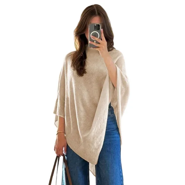 Women's Plain Loose Elegant Fashion Sweater Shawl
