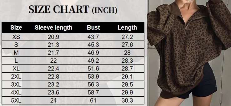 Women's Leopard Print Pullover Hoodie