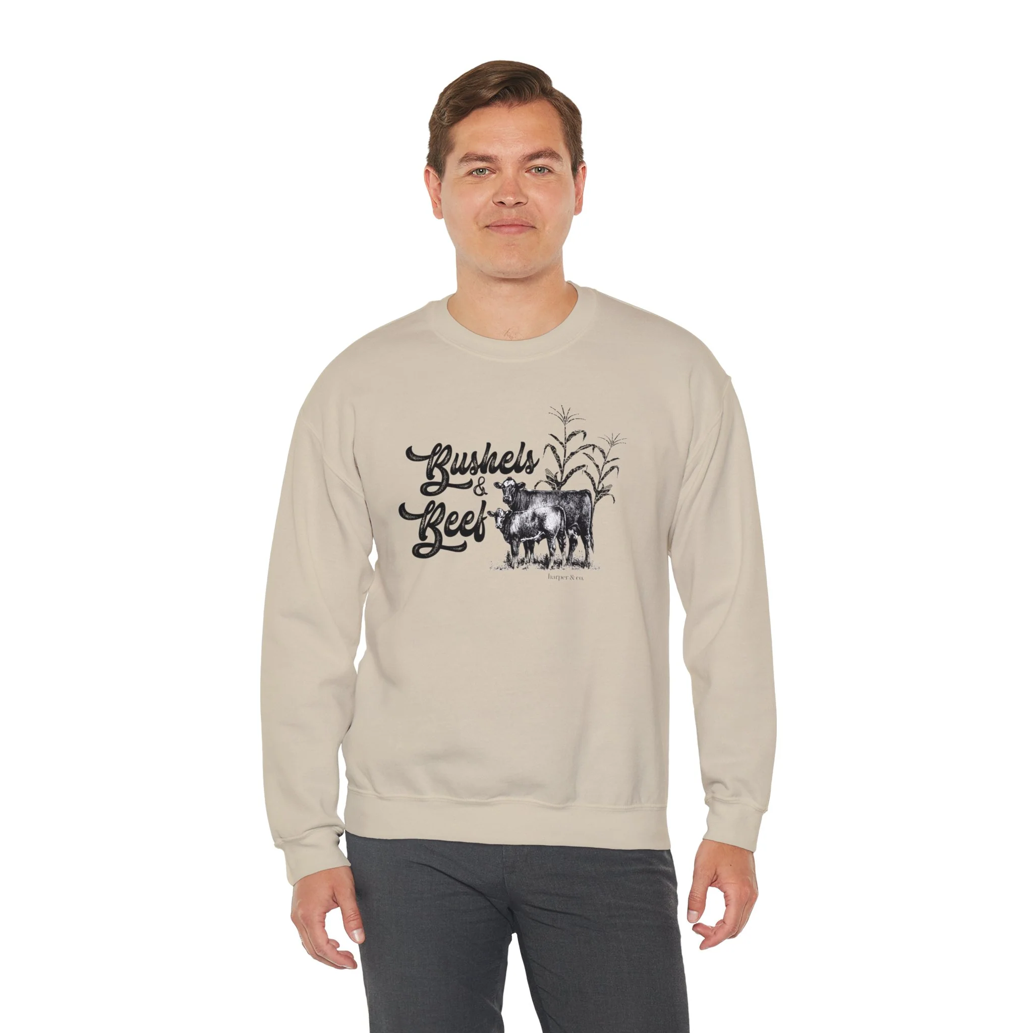 Bushels & Beef Unisex Heavy Blend? Crewneck Sweatshirt