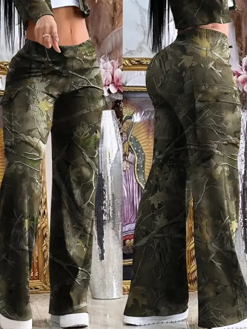 Women’s Casual Solid Color Pocket Pants – Comfy Streetwear Trousers