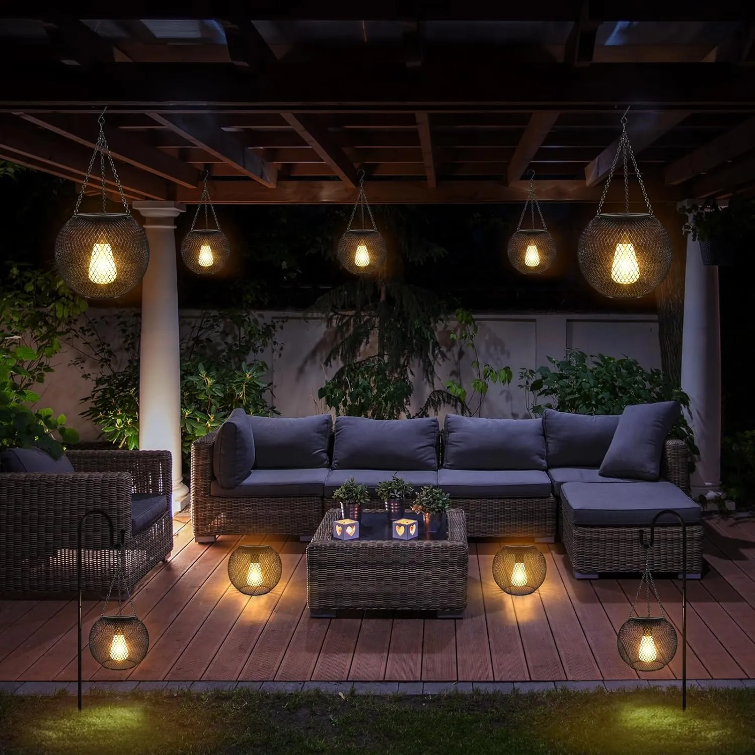 Upgraded Hanging Solar Lantern Outdoor