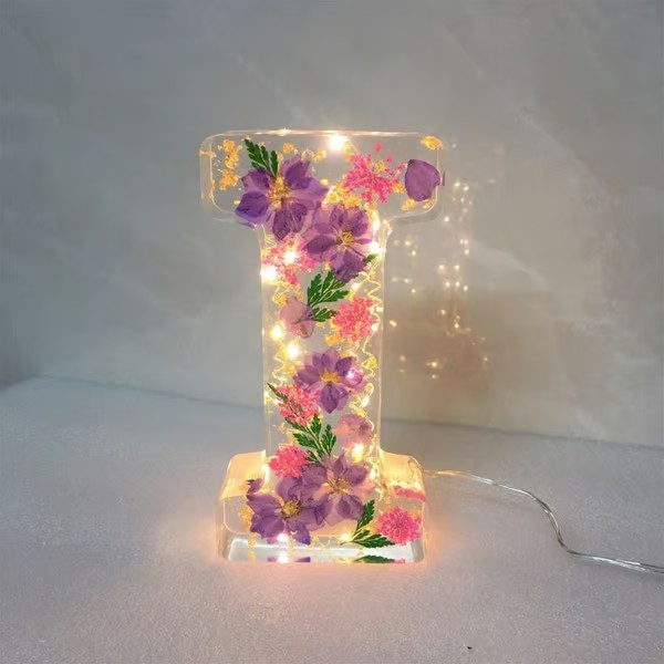 Handmade Floral Night Light From A to Z