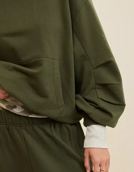 Comfy Drape Fleece Sweatshirt Set