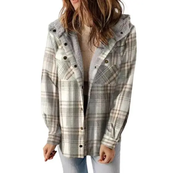 Women's plaid jacket