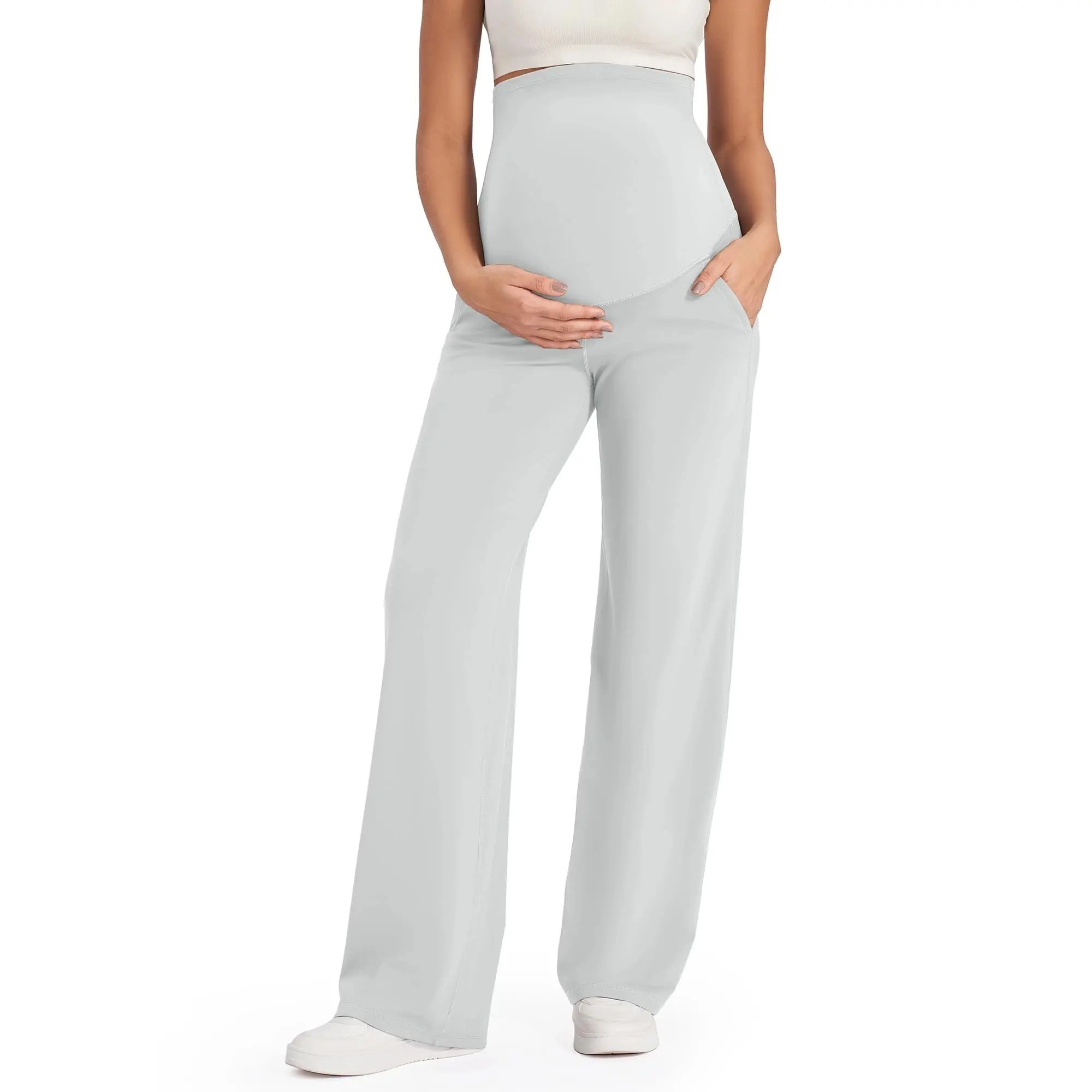 🔥Maternity Wide Leg Pants for Comfortable Pregnancy Pregnant Prenatal
