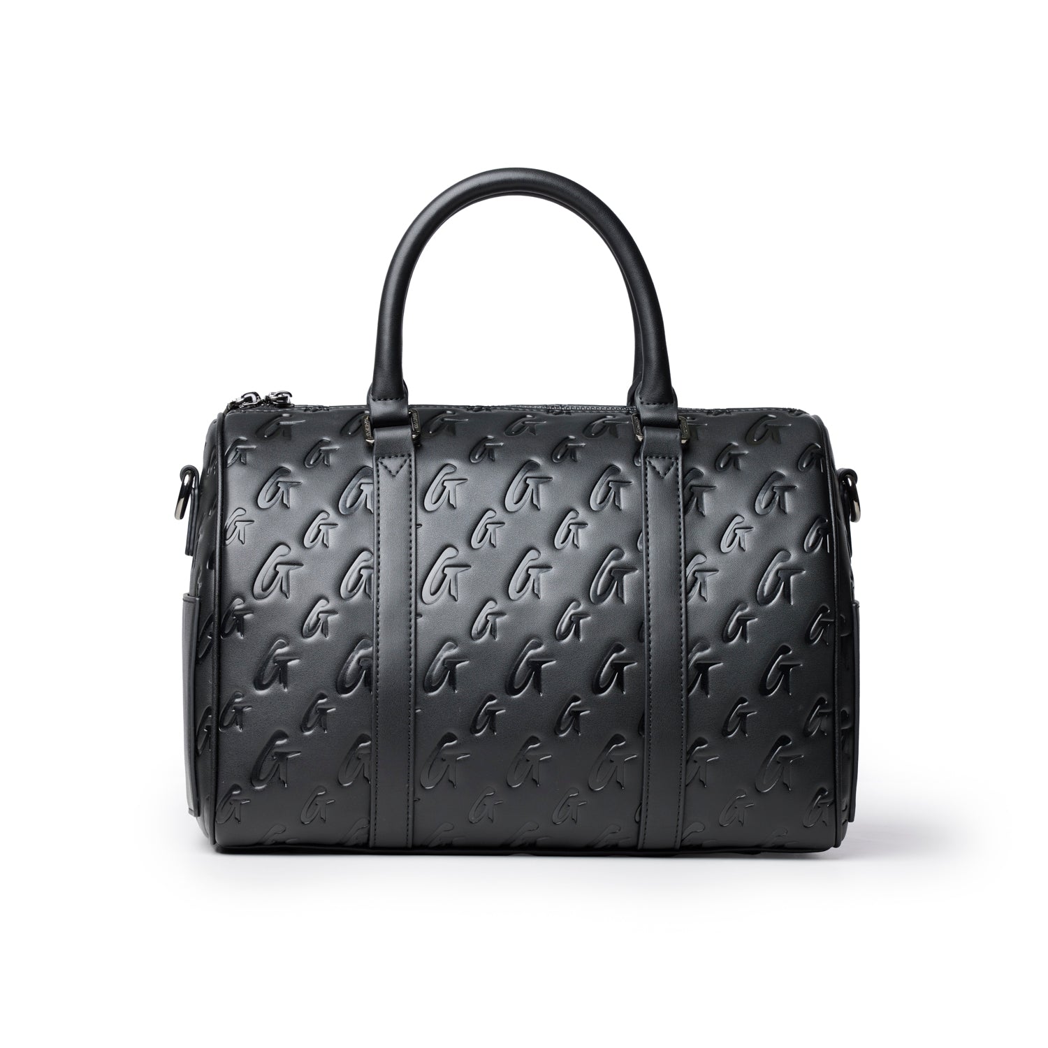 LARGE MONOGRAM GAL BOSTON BAG - BLACK