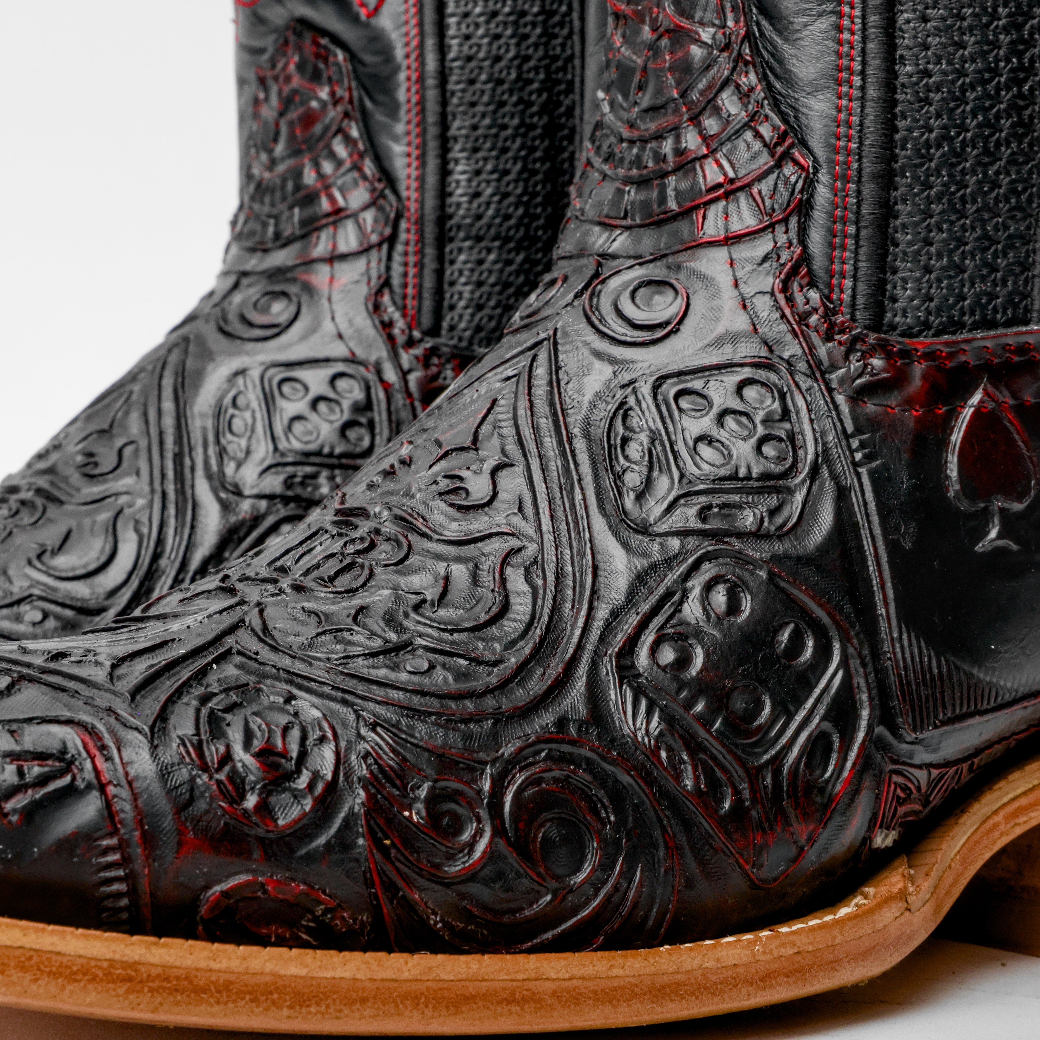 Ace Of Spades Black Cherry - Square Toe