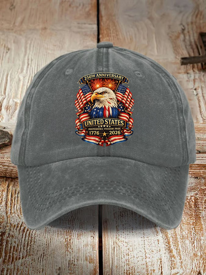 250Th Anniversary Washed Cotton Duckbill Cap For Both Men And Women