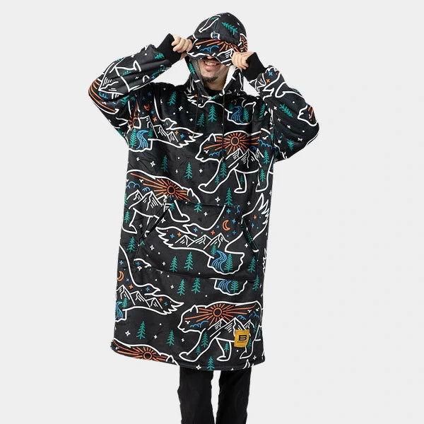 Wearable blanket Oversized with sherpa lining One size fits most.