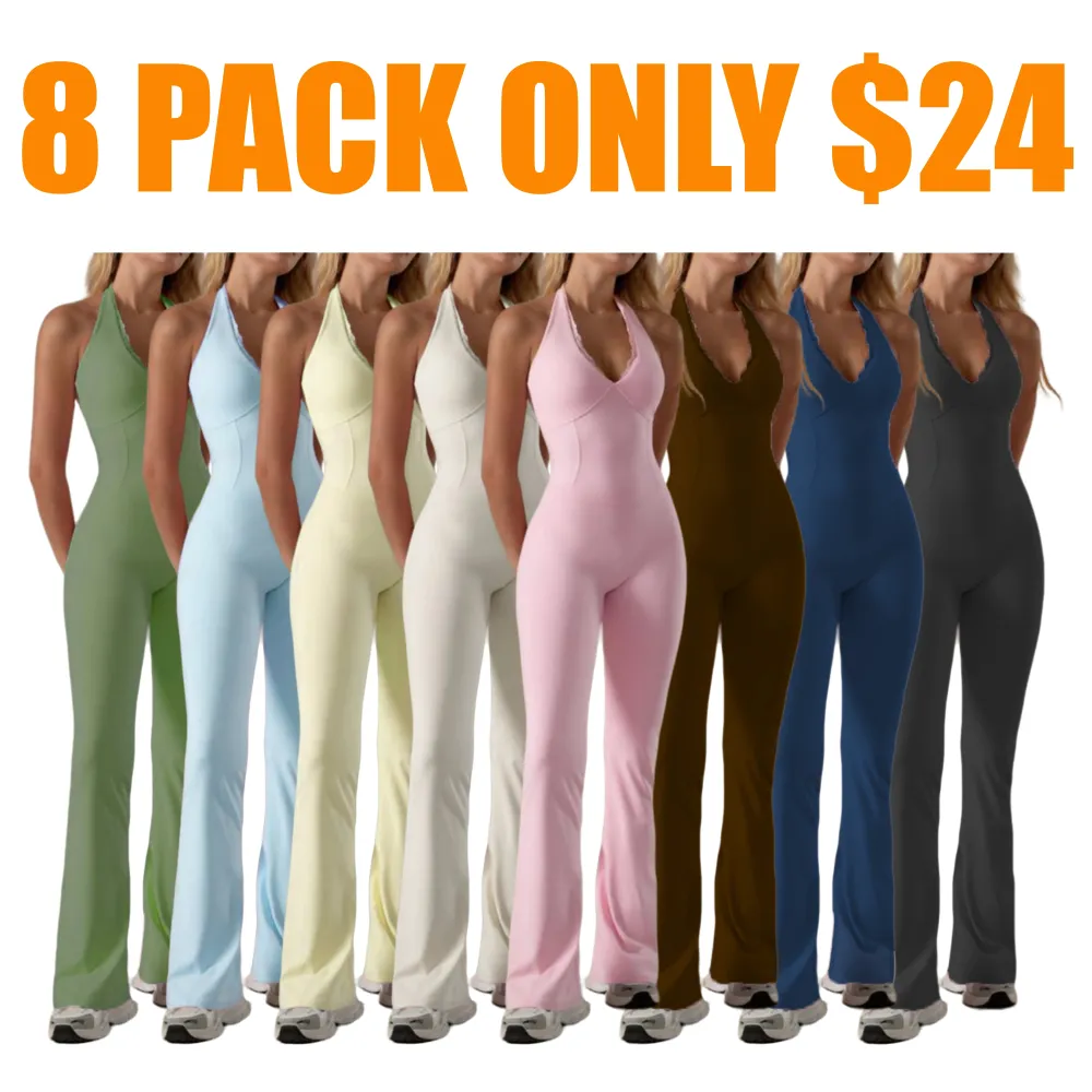 Backless Halter Jumpsuit