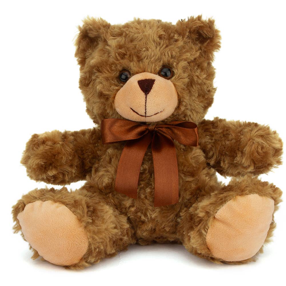 Mocha Sitting Ribbon Bear 6inch