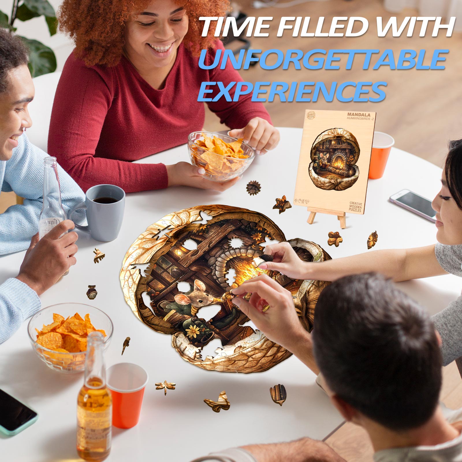 Mouse's Walnut House Wooden Jigsaw Puzzle