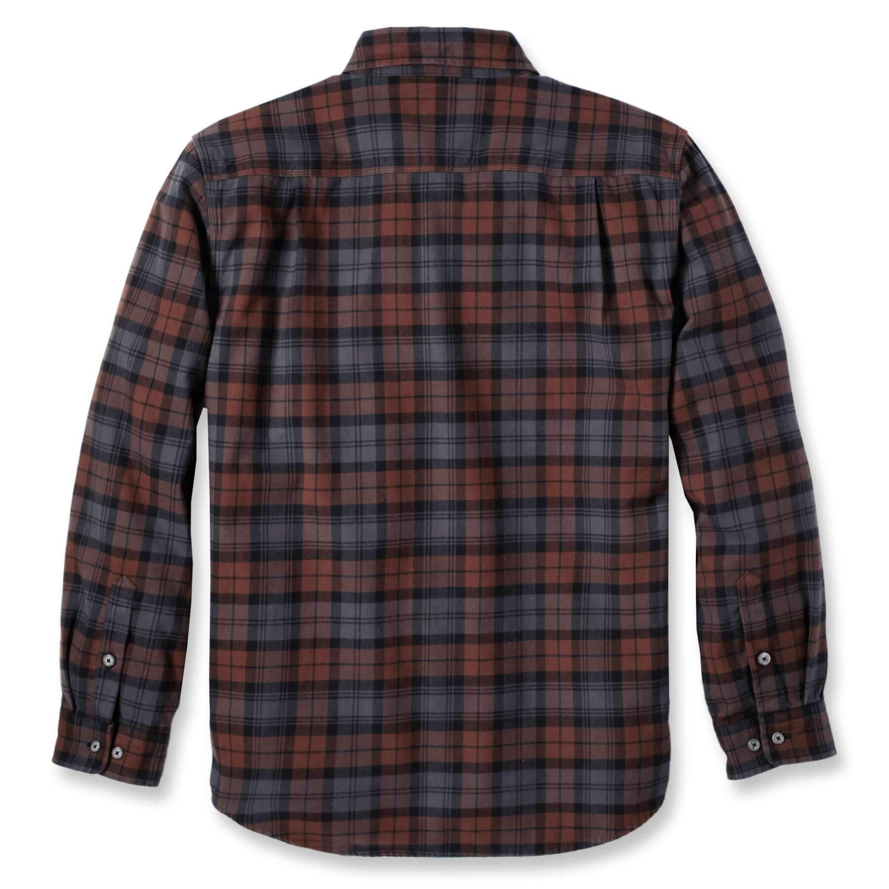 CHT Heavyweight Flannel Loose Fit Long-Sleeve Plaid Shirt 106356