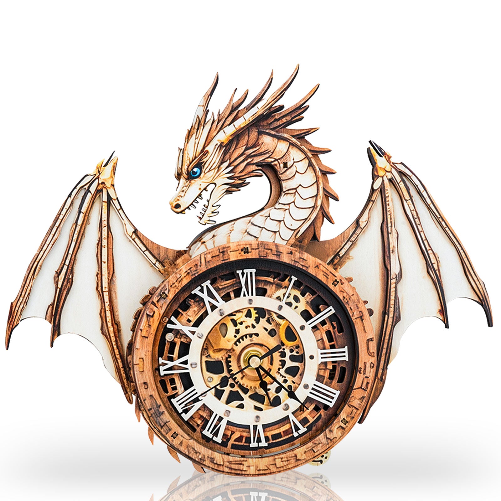 Ancient Dragon – DIY Wooden Clock, 3D Puzzle Craft Kit
