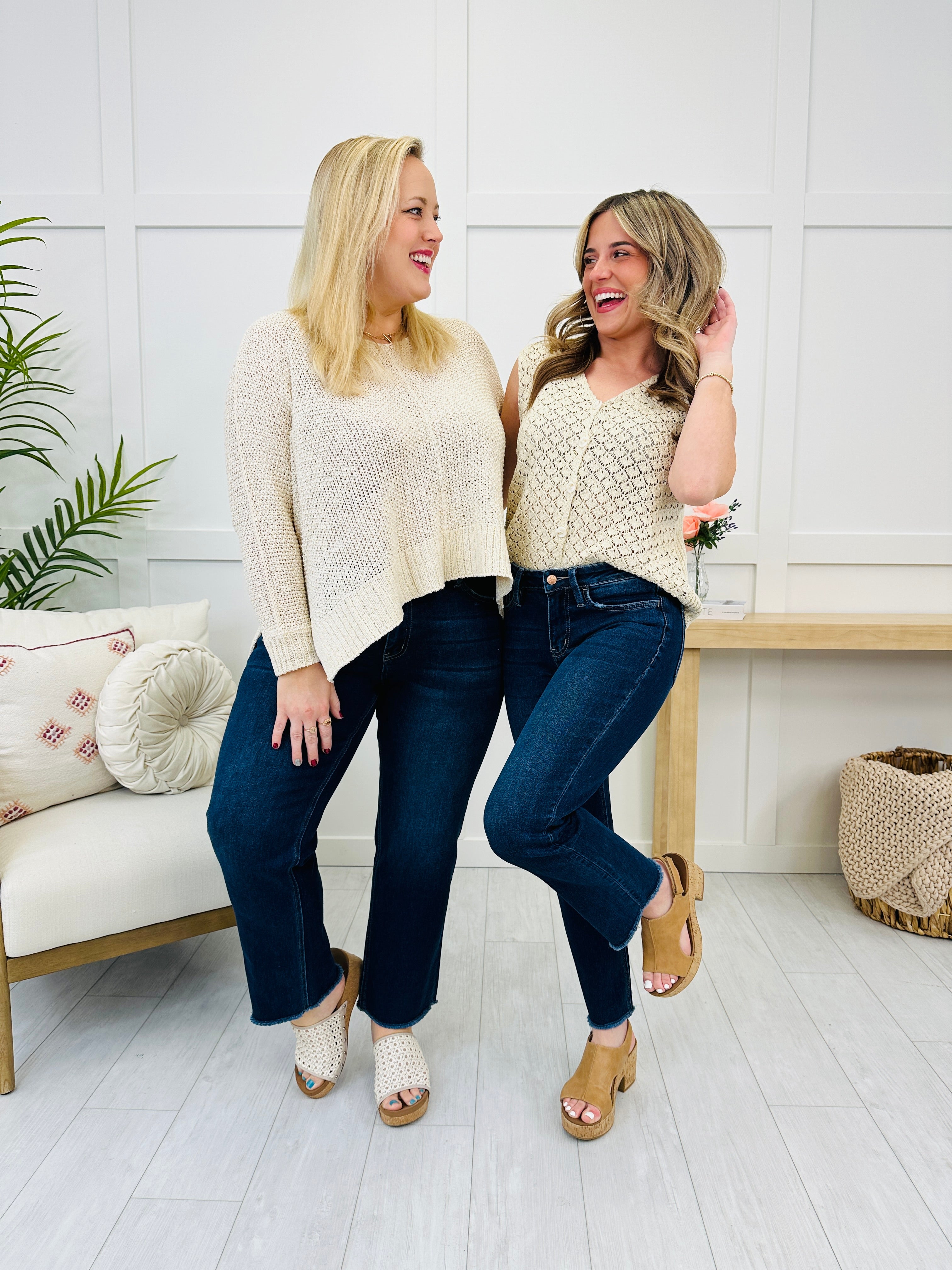 Lovervet Stay in Line Straight Leg Ankle Jeans