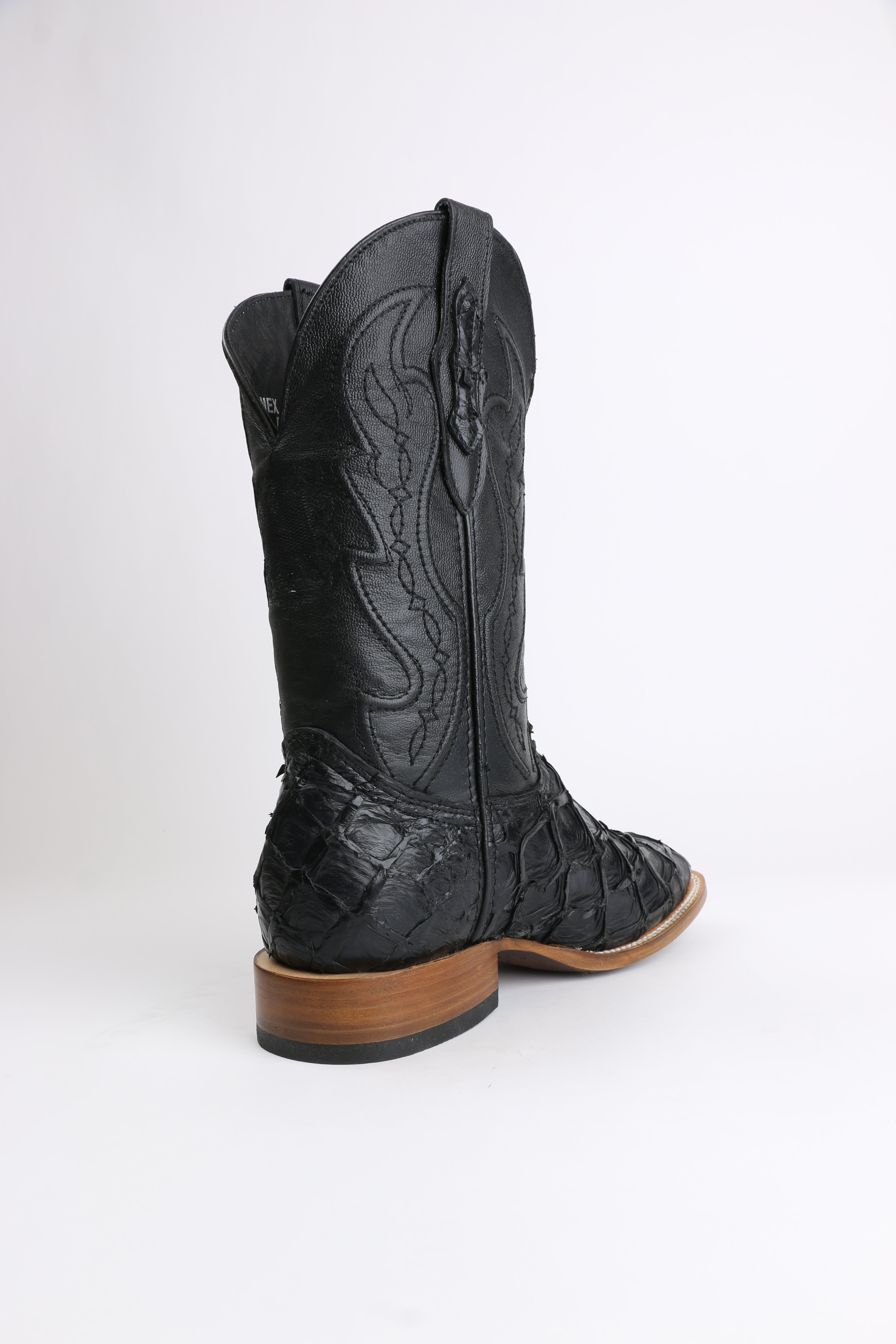 Chero's Premium Exotic Pirarucu Gloss Black Clearance Sale 70%OFF