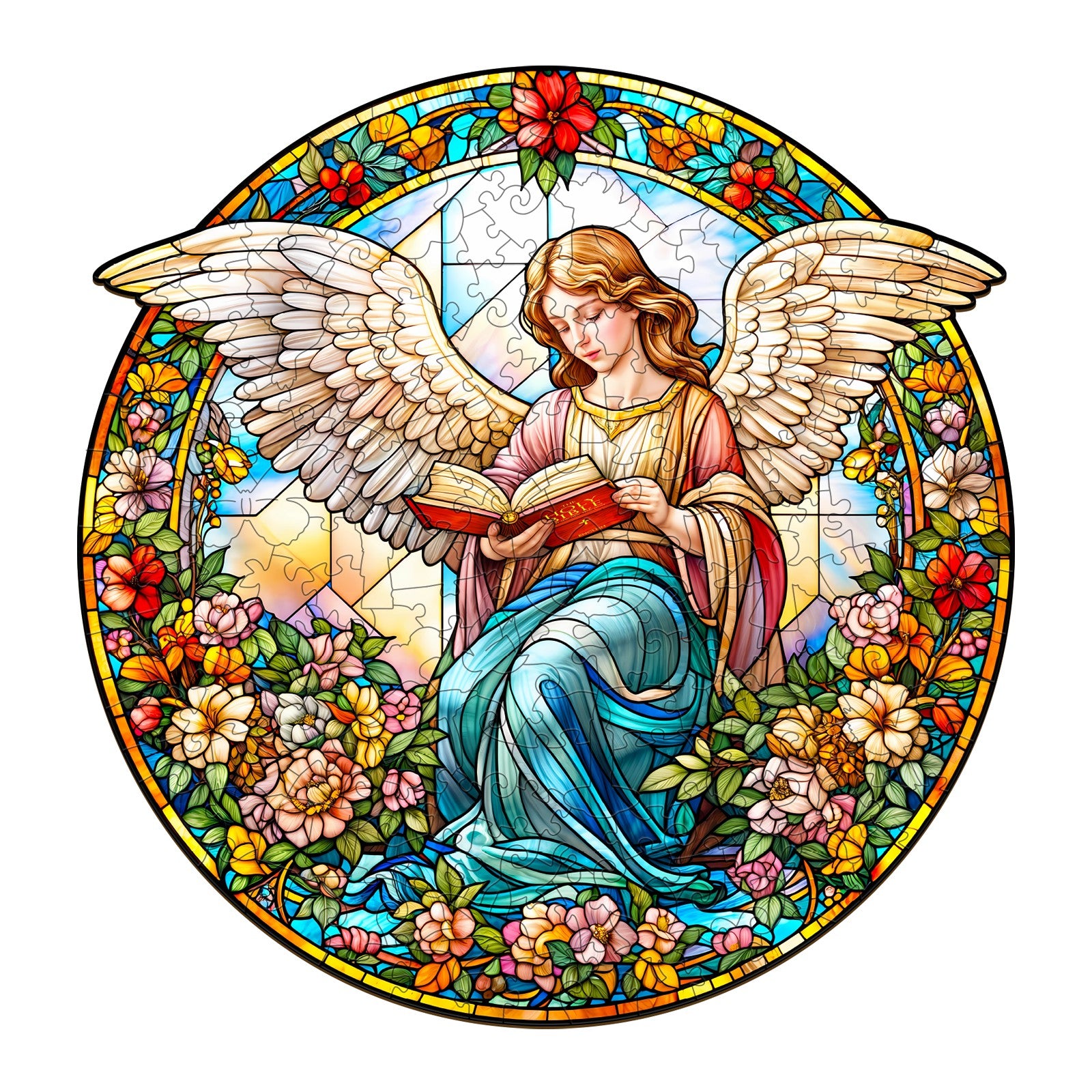 Angelic Garden Wooden Jigsaw Puzzle