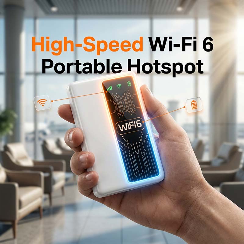 Portable Internet Hotspot for Travel, Work, and Gaming