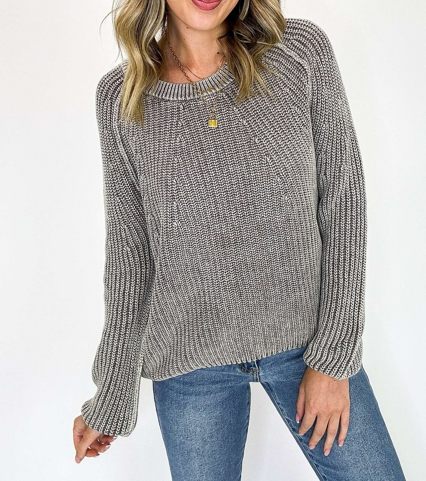 Fireside Stone Washed Round Neck Sweater