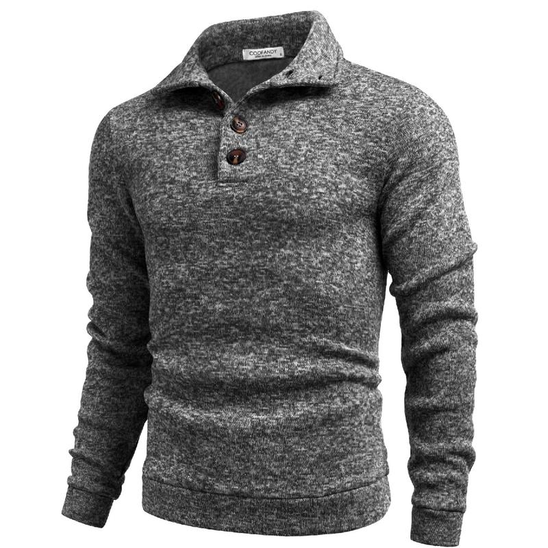 Men’s Fitted Long Sleeve Turtleneck Knit Sweater – Ribbed Cuffs & Hem, Soft Stretch Fabric