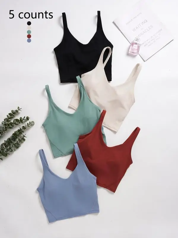 Women's Solid Backless Sports Bra(Less than $3 each!)