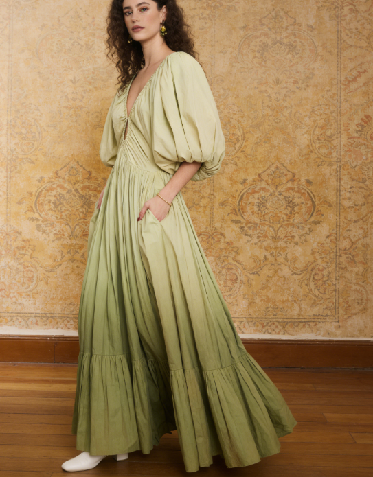 Birthday Gown | Pistachio Ombré