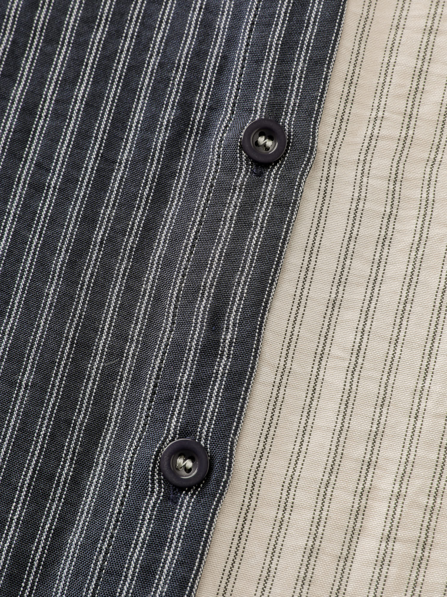 Colorblock Belted Waist Midi Shirt Dress