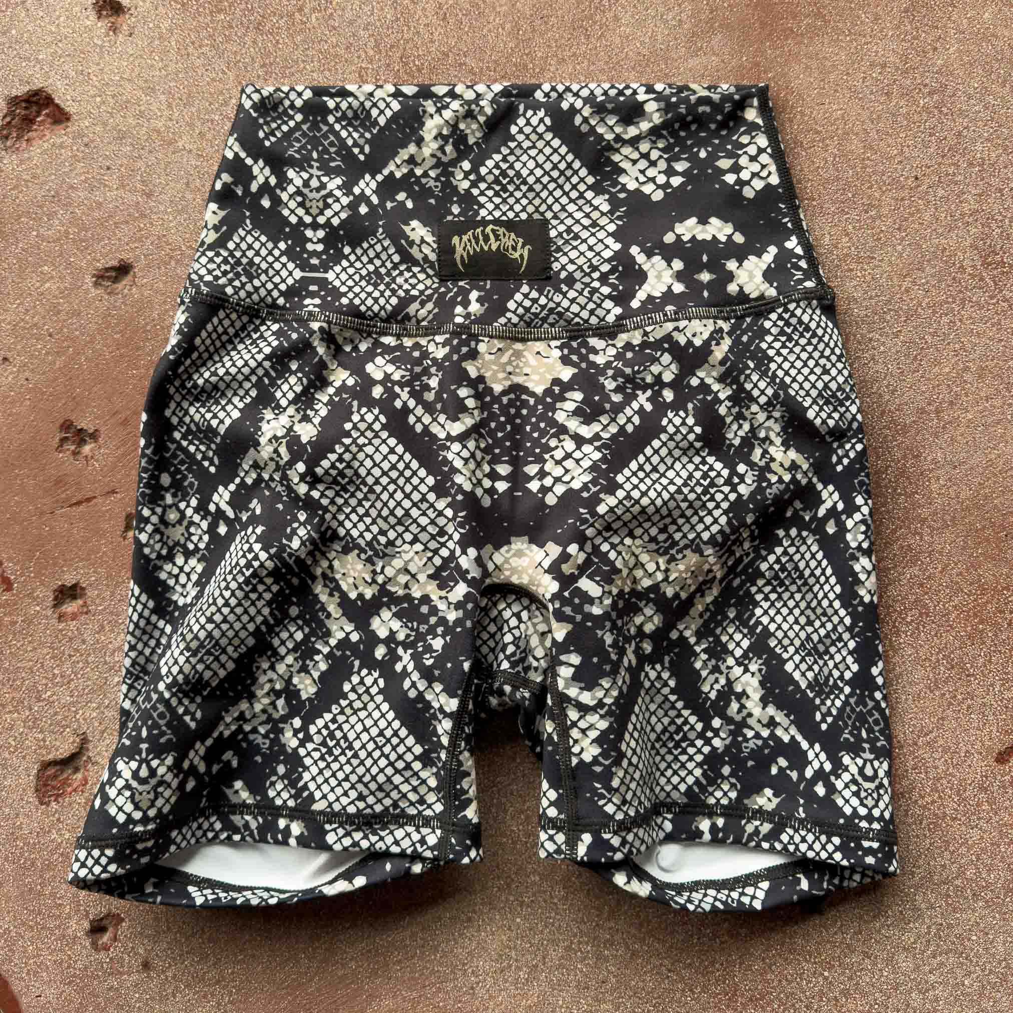 SCRUNCH BIKER SHORTS - PYTHON