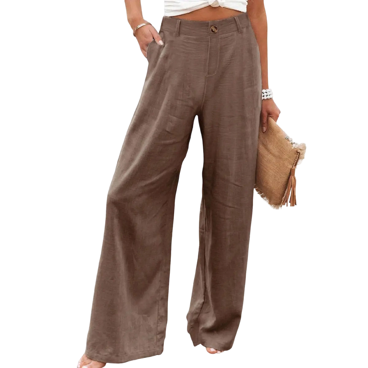 Women's Cotton Linen Pants | Summer 2026 Trendy High Waisted Wide Leg（TikTok Exclusive Offer）