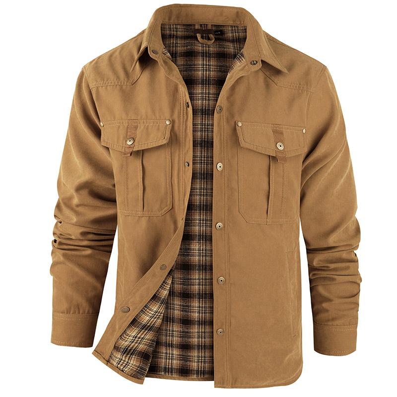 Men’s Flannel-Lined Western Shacket